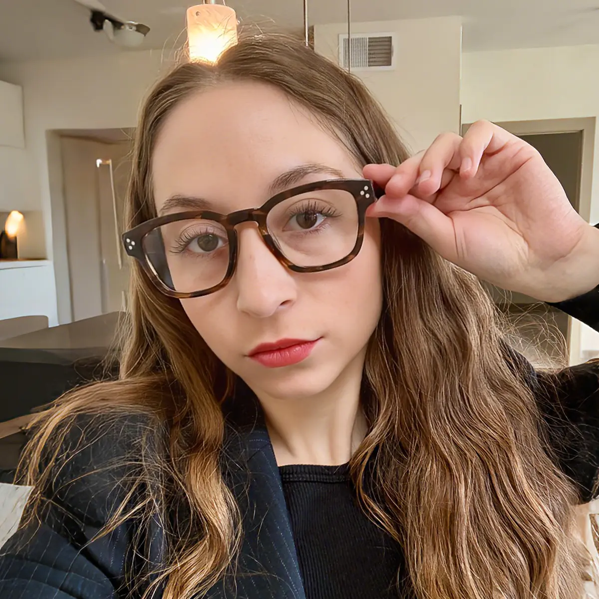 Square Tortoiseshell Eyeglasses