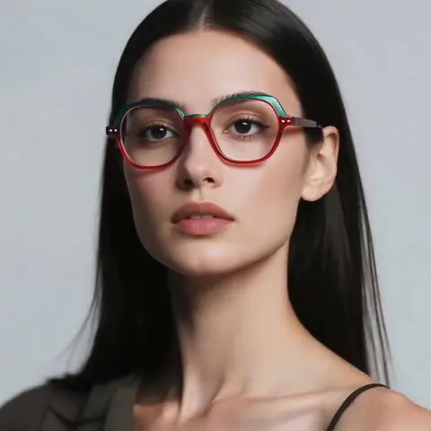 Oval Transparent Red