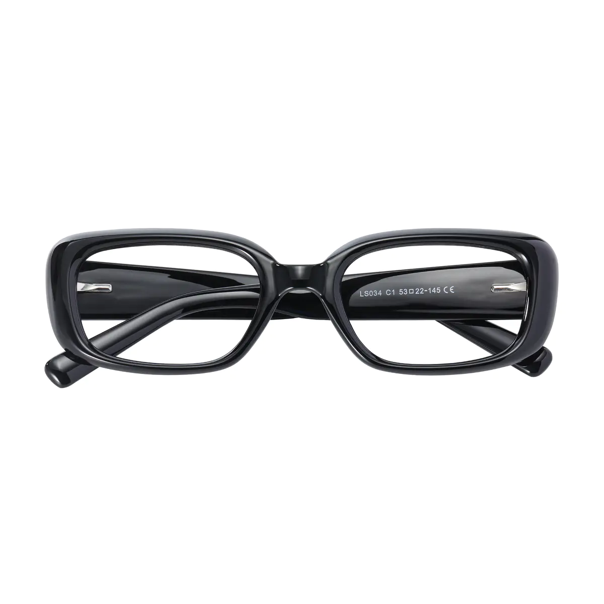 Oval Black Eyeglasses