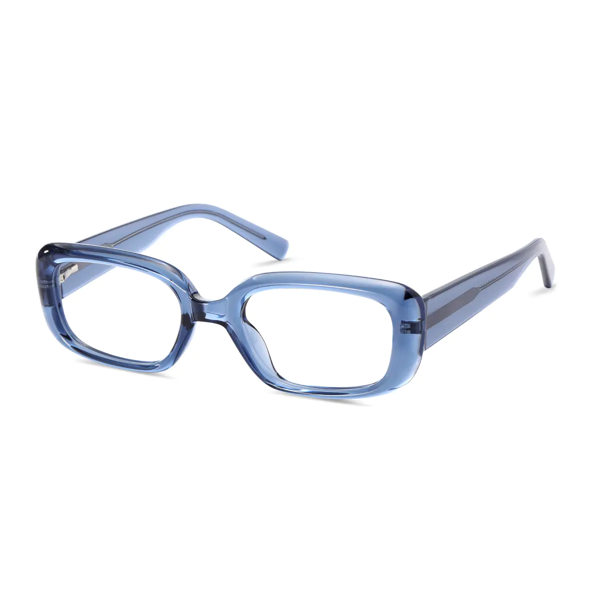 Oval Transparent Blue