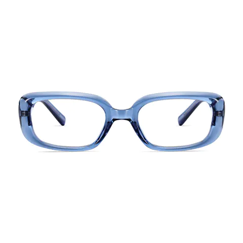 Oval Transparent Blue