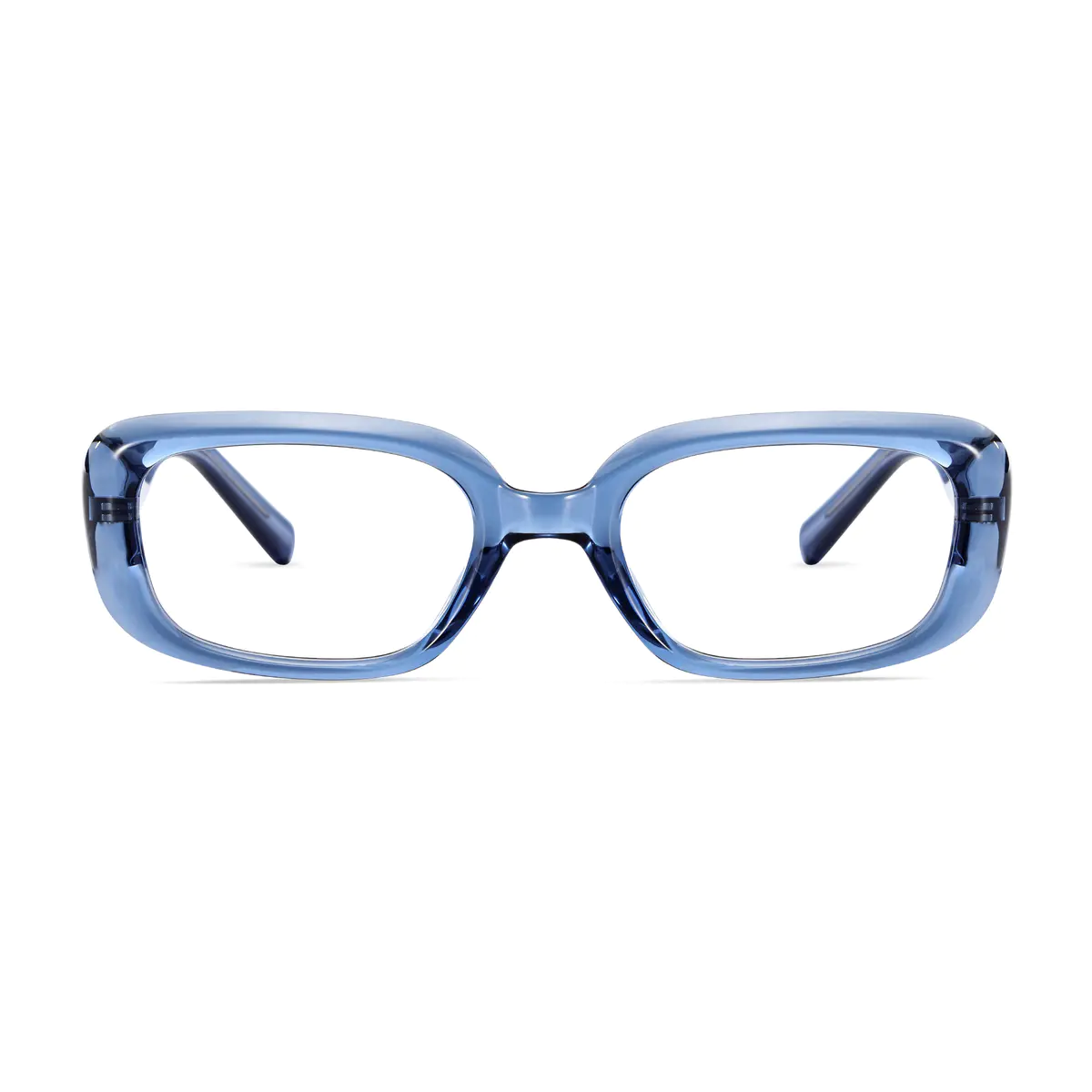 Oval Transparent Blue