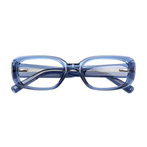 Oval Transparent Blue