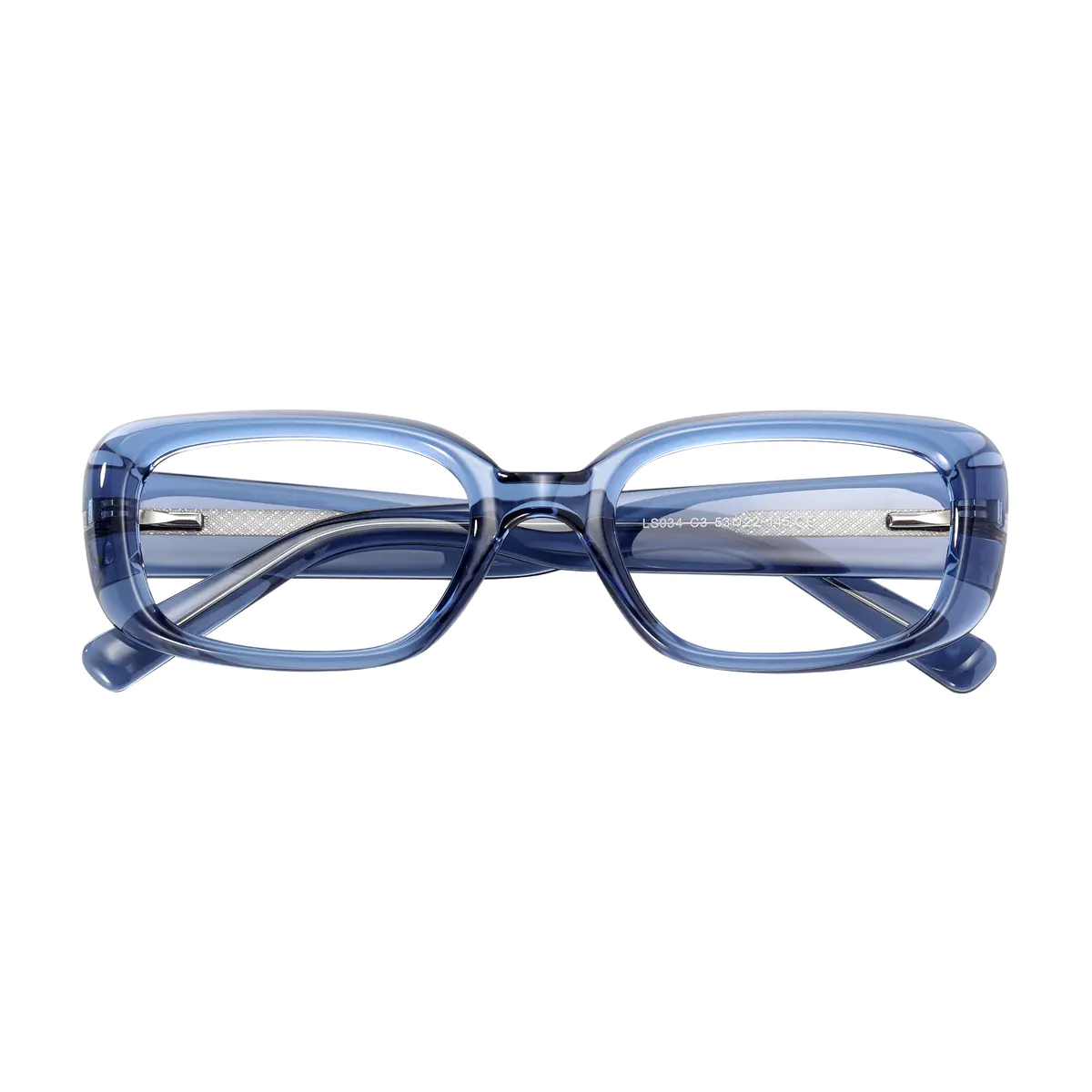 Oval Transparent Blue