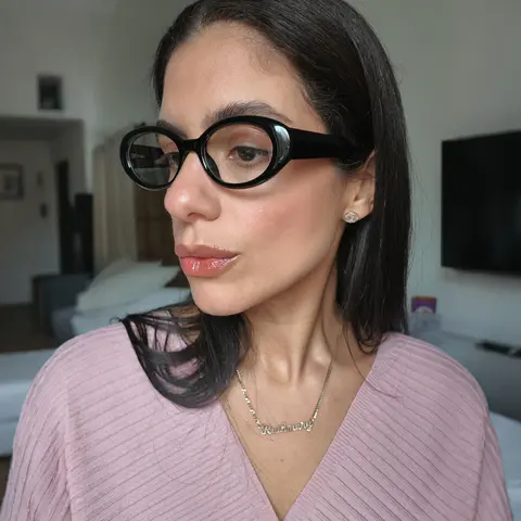 Oval Black Eyeglasses