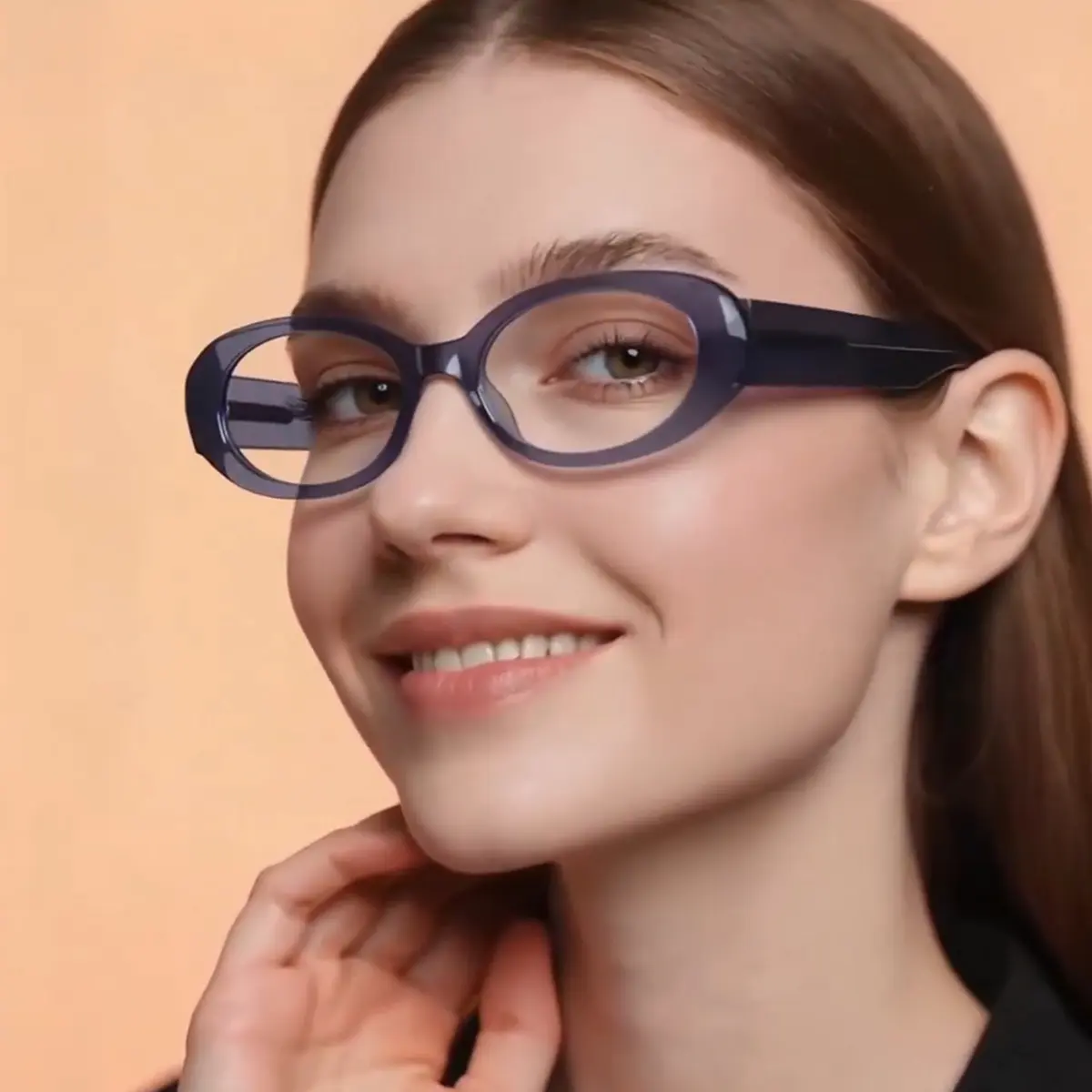 Oval Transparent Blue