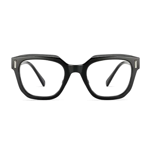 Square Black Eyeglasses