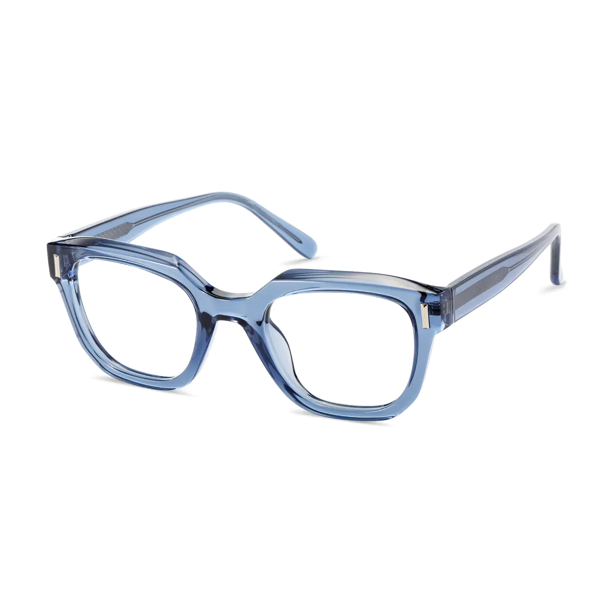 Square Transparent Blue