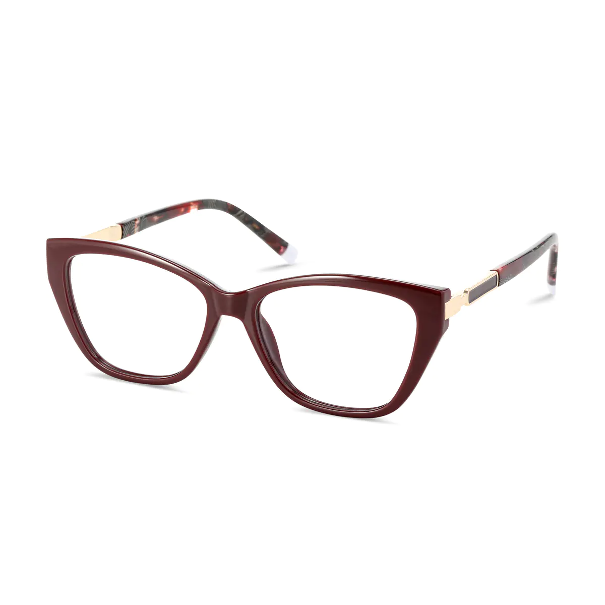Cat-eye Wine Eyeglasses