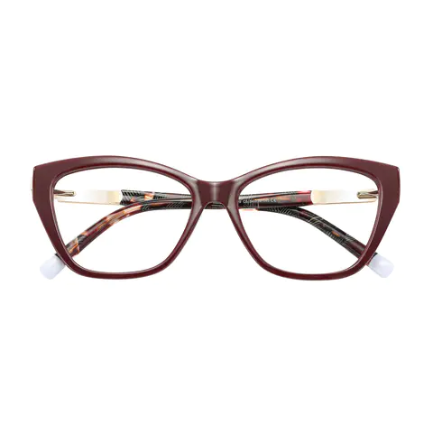 Cat-eye Wine Eyeglasses