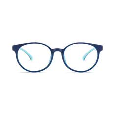 Kids' Oval Blue Eyeglasses