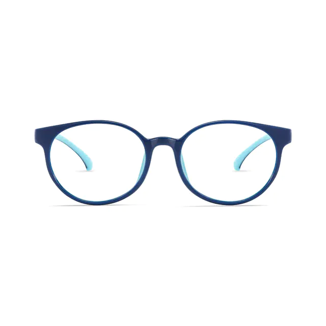 Kids' Oval Blue Eyeglasses