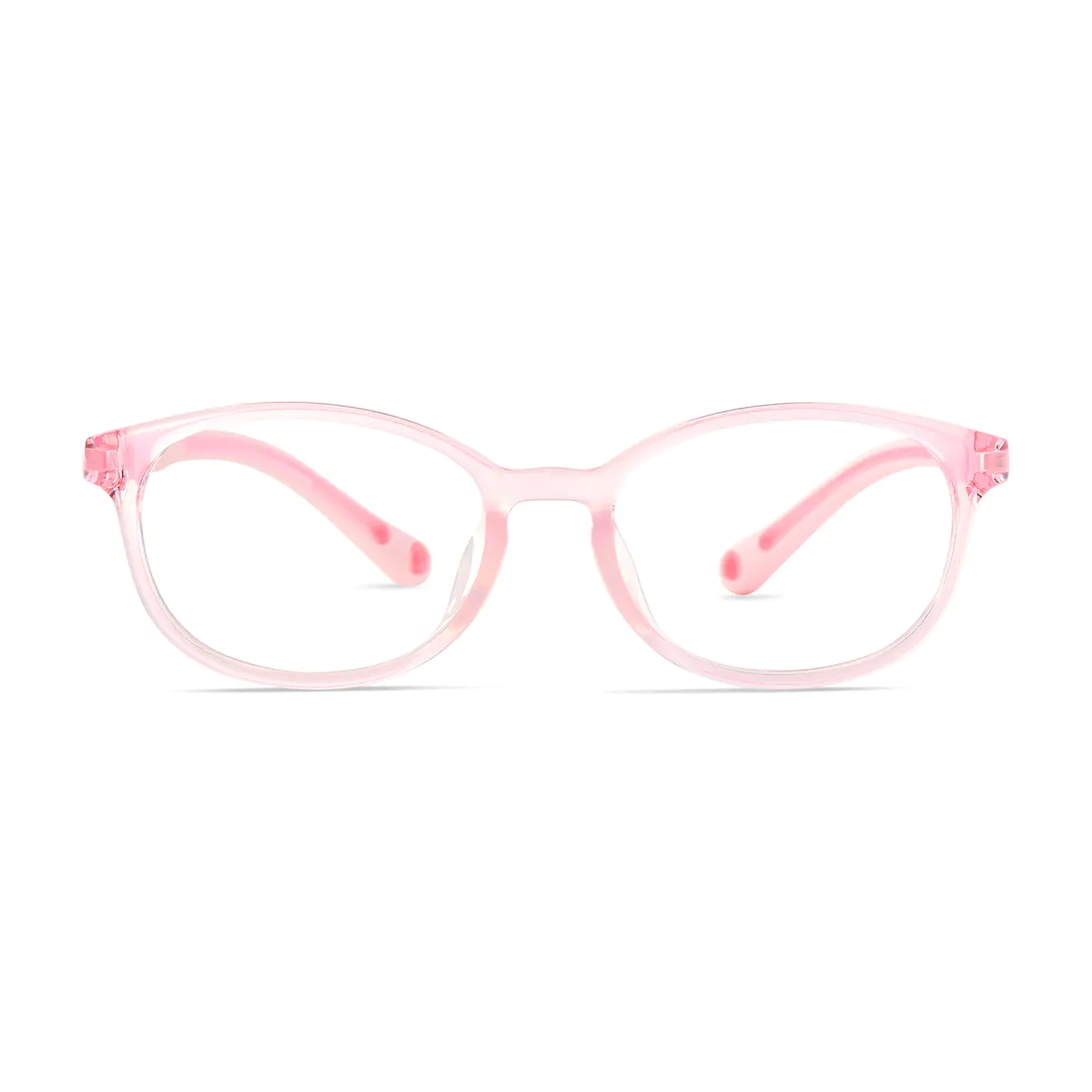 Oval Pink Eyeglasses