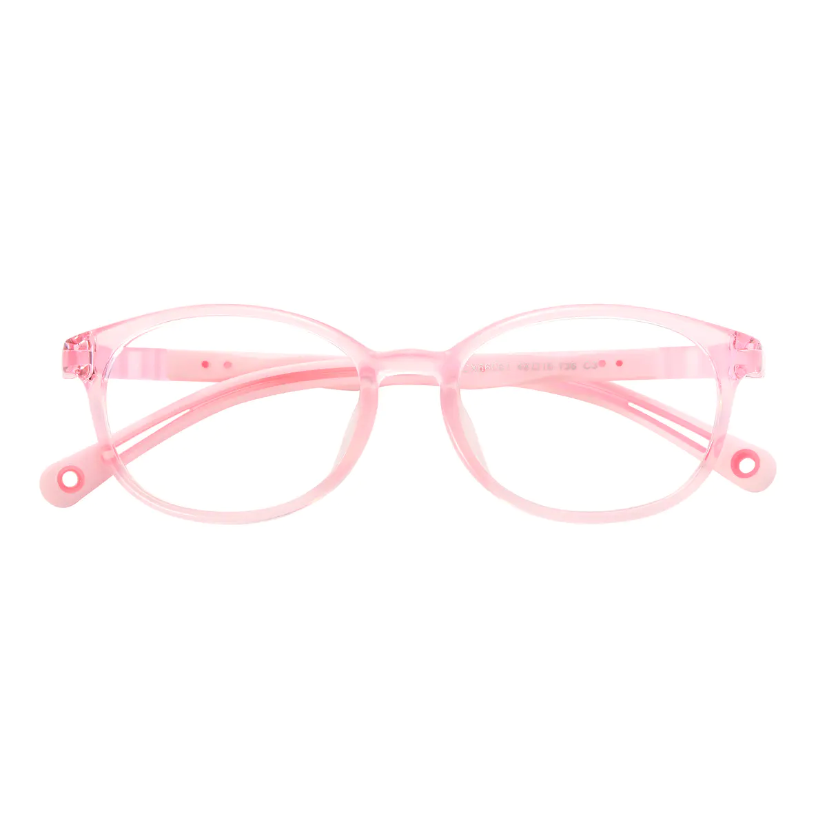 Oval Pink Eyeglasses
