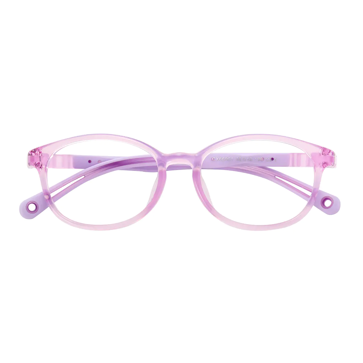 Oval Purple Eyeglasses