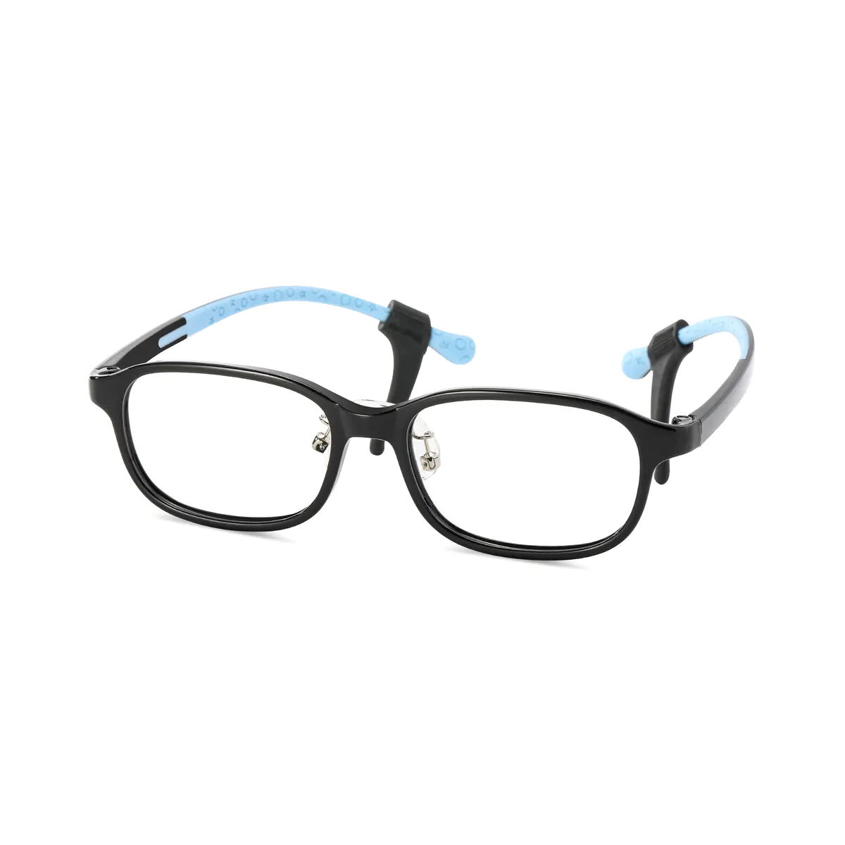 Rectangle Black/Blue Eyeglasses