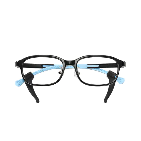 Rectangle Black/Blue Eyeglasses