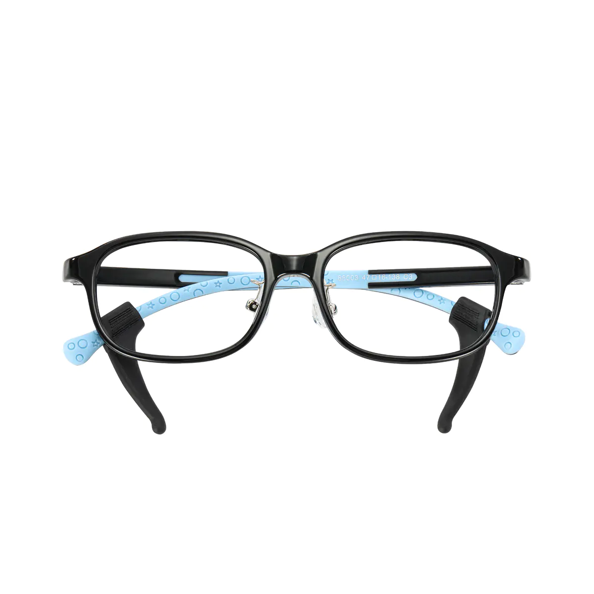Rectangle Black/Blue Eyeglasses