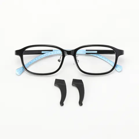 Rectangle Black/Blue Eyeglasses
