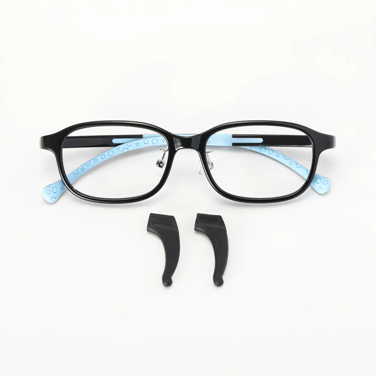 Rectangle Black/Blue Eyeglasses