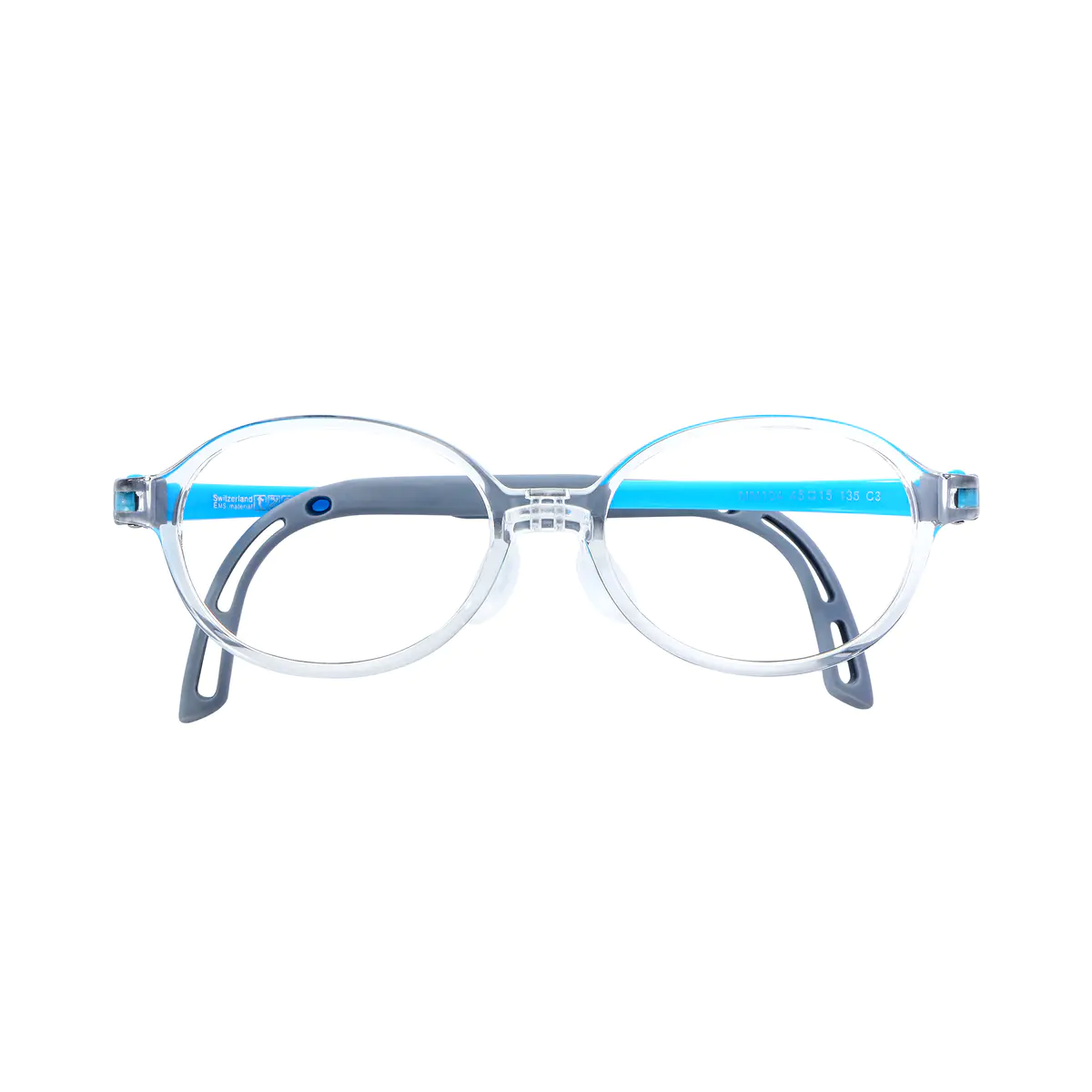 Oval Transparent Blue