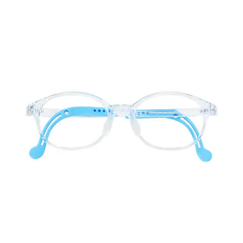 Oval Transparent Blue