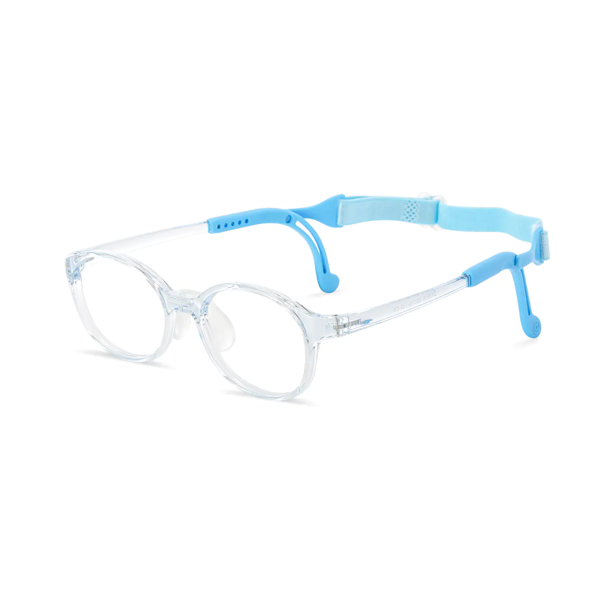 Oval Transparent Blue