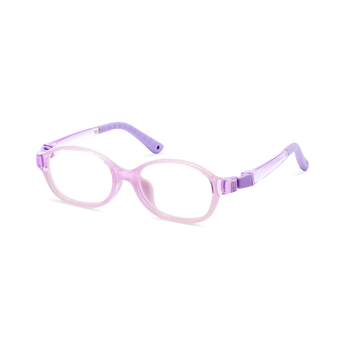 Oval Transparent Purple