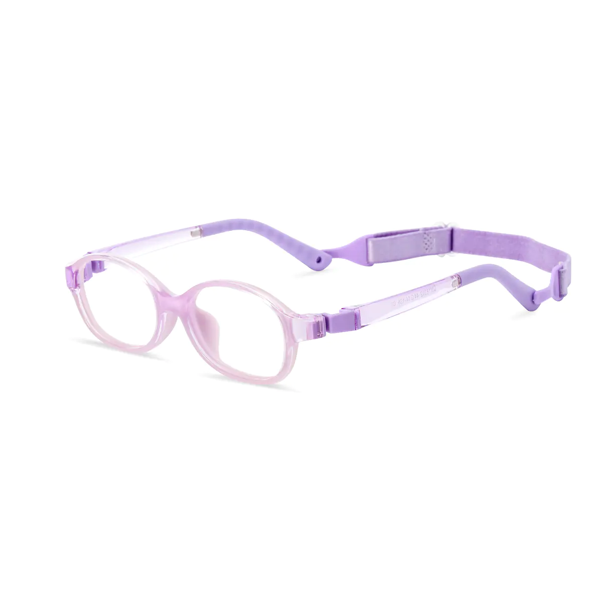 Oval Transparent Purple
