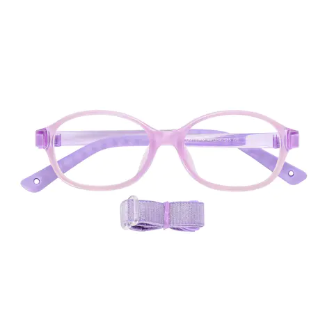 Oval Transparent Purple
