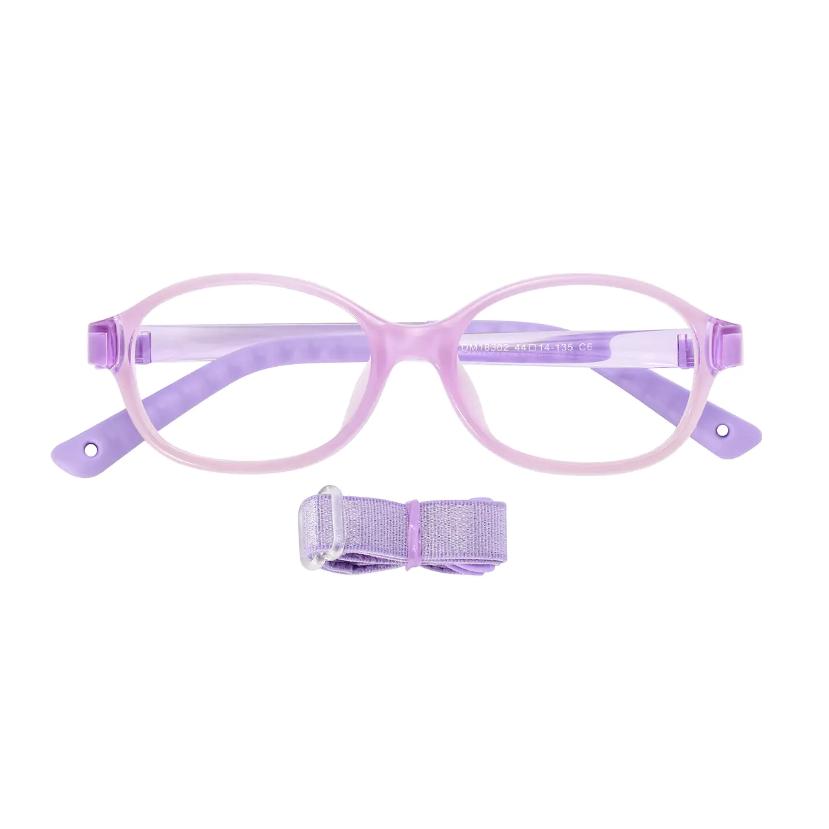 Oval Transparent Purple