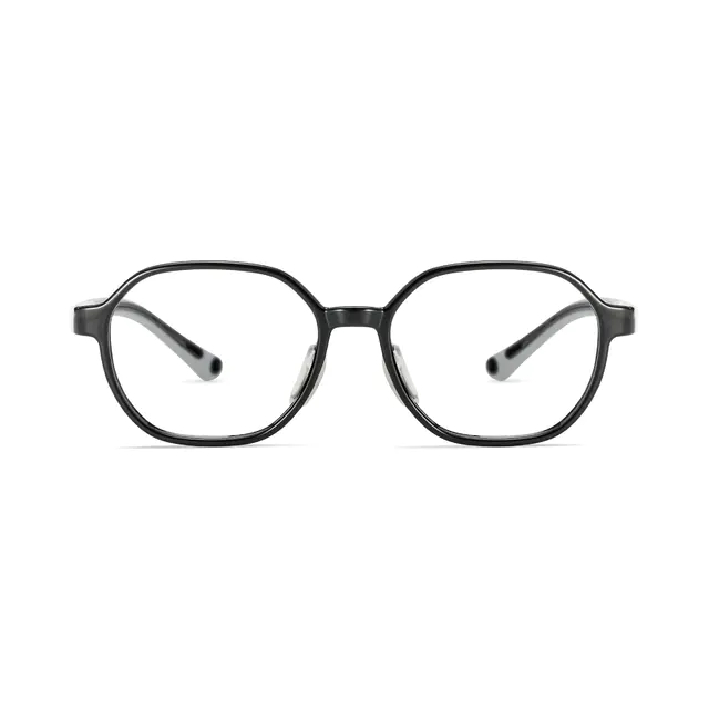 Kids' Oval Transparent Blue Eyeglasses