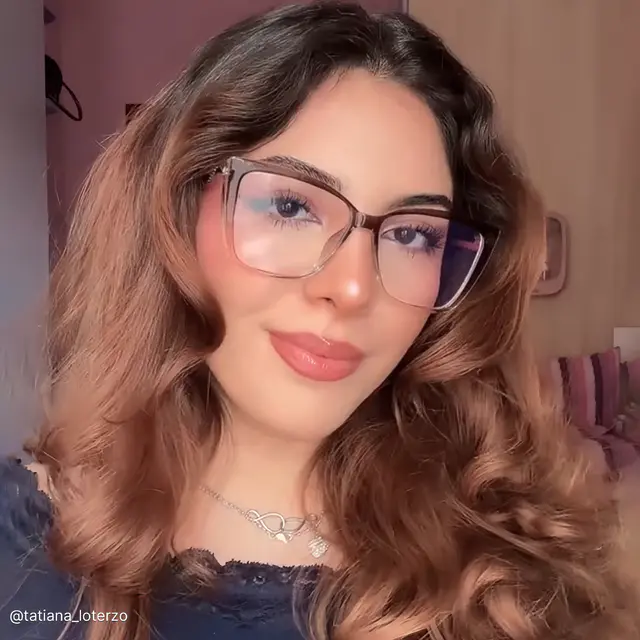 Cat-eye Gradient Brown Eyeglasses