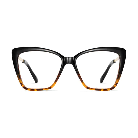Cat-eye Tortoiseshell/Black Eyeglasses