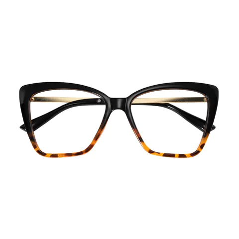 Cat-eye Tortoiseshell/Black Eyeglasses