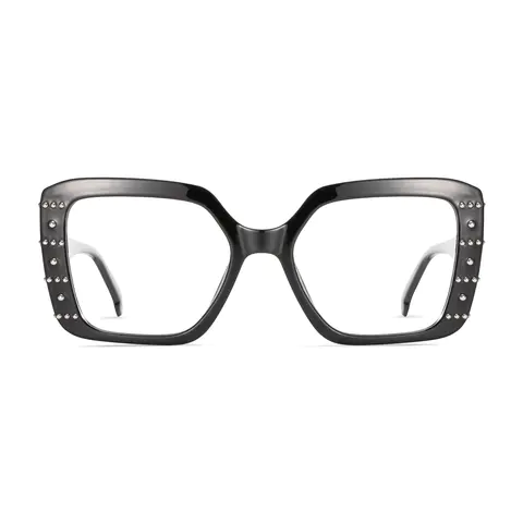 Rectangle Black Eyeglasses