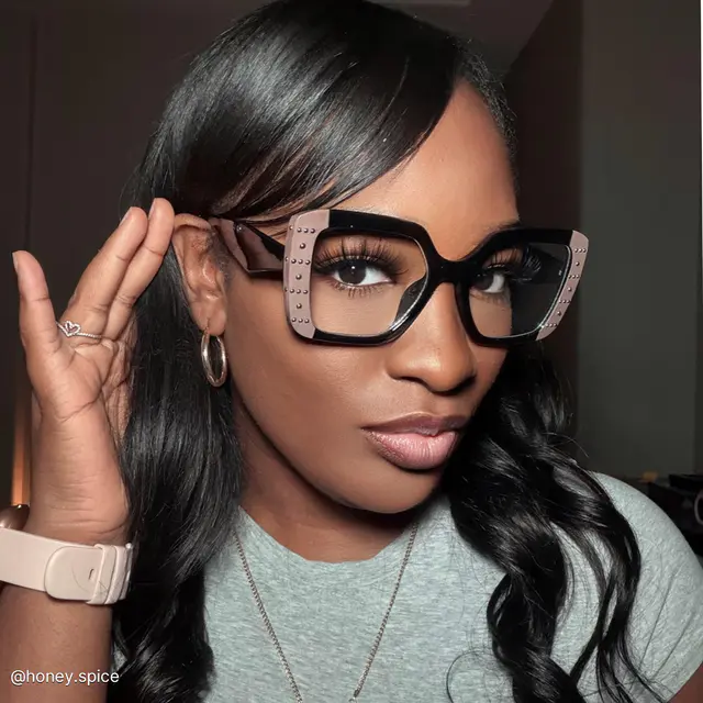 Rectangle Brown/Black Eyeglasses