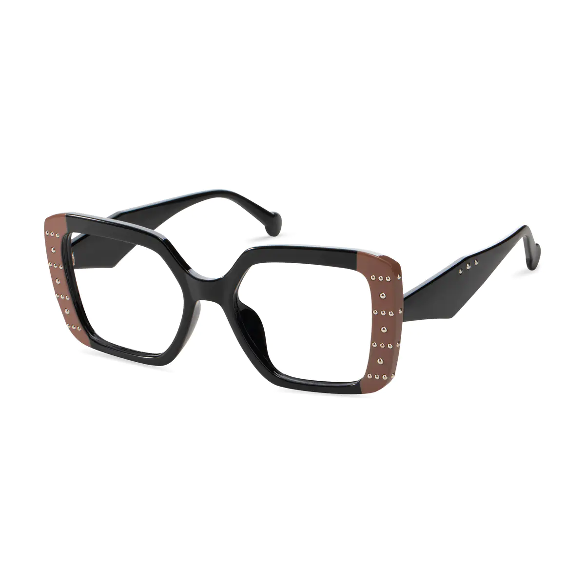 Rectangle Brown/Black Eyeglasses