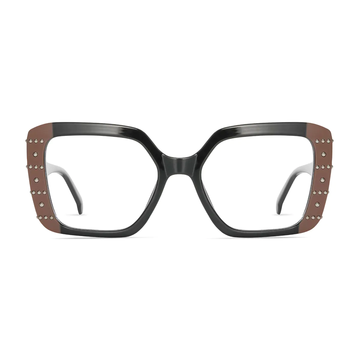 Rectangle Brown/Black Eyeglasses