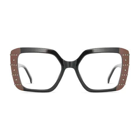 Rectangle Brown/Black Eyeglasses