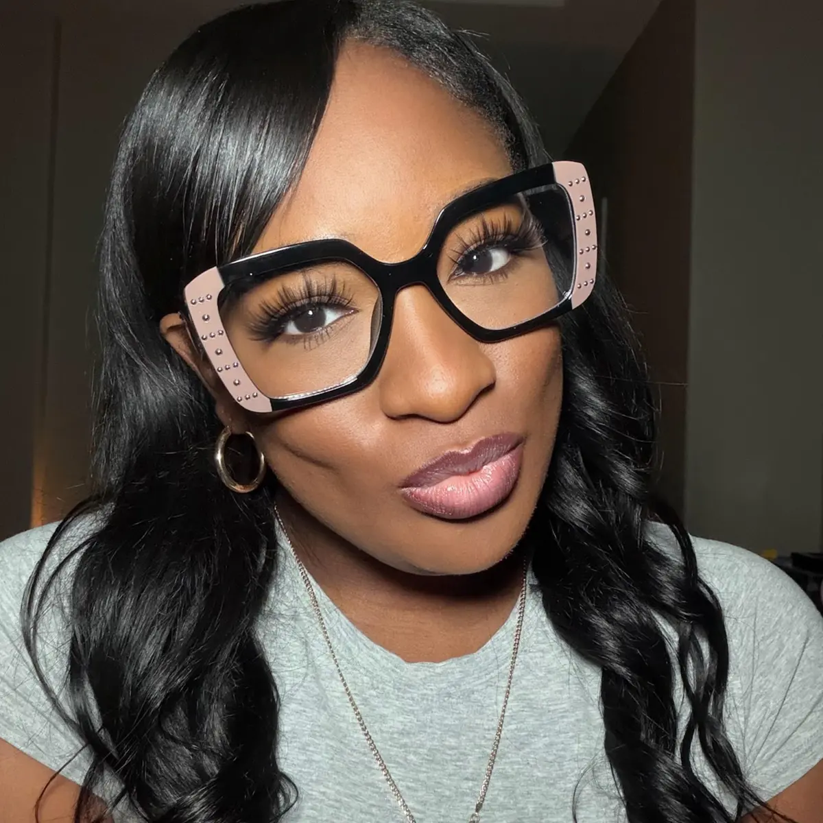 Rectangle Brown/Black Eyeglasses