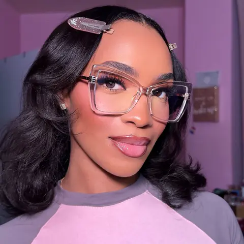 Cat-eye Clear Eyeglasses