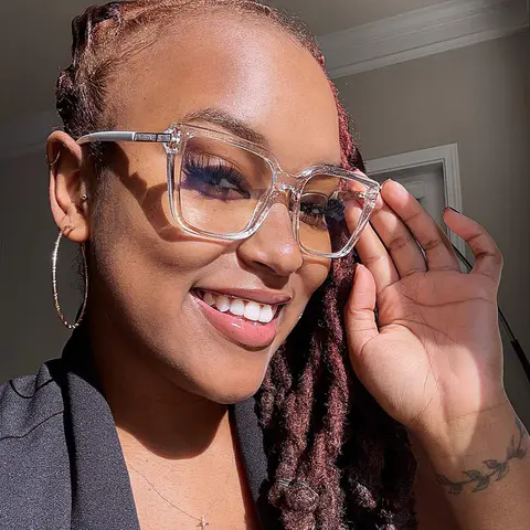 Rectangle Clear Eyeglasses