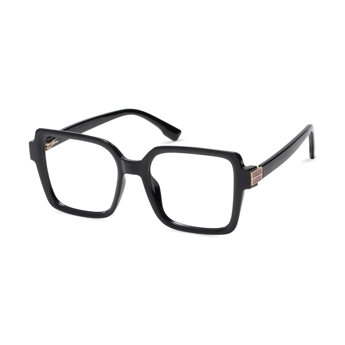 Square Black Eyeglasses