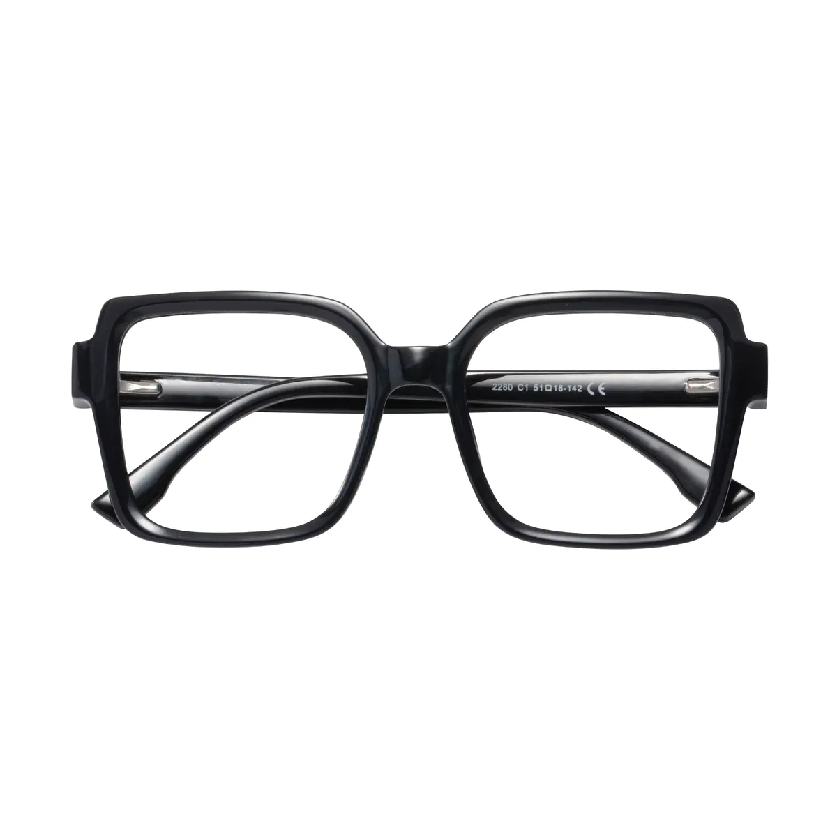 Square Black Eyeglasses