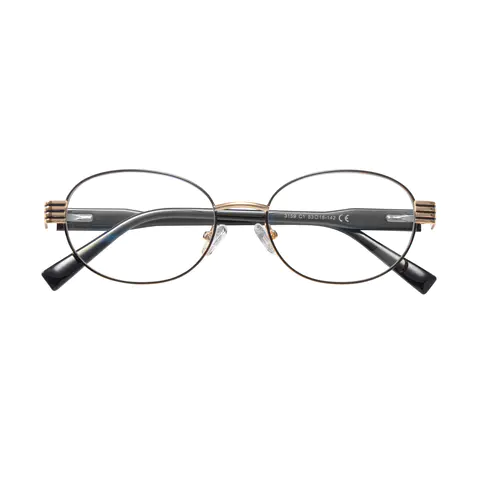 Oval Black Gold