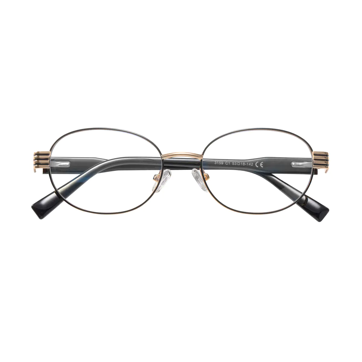 Oval Black Gold