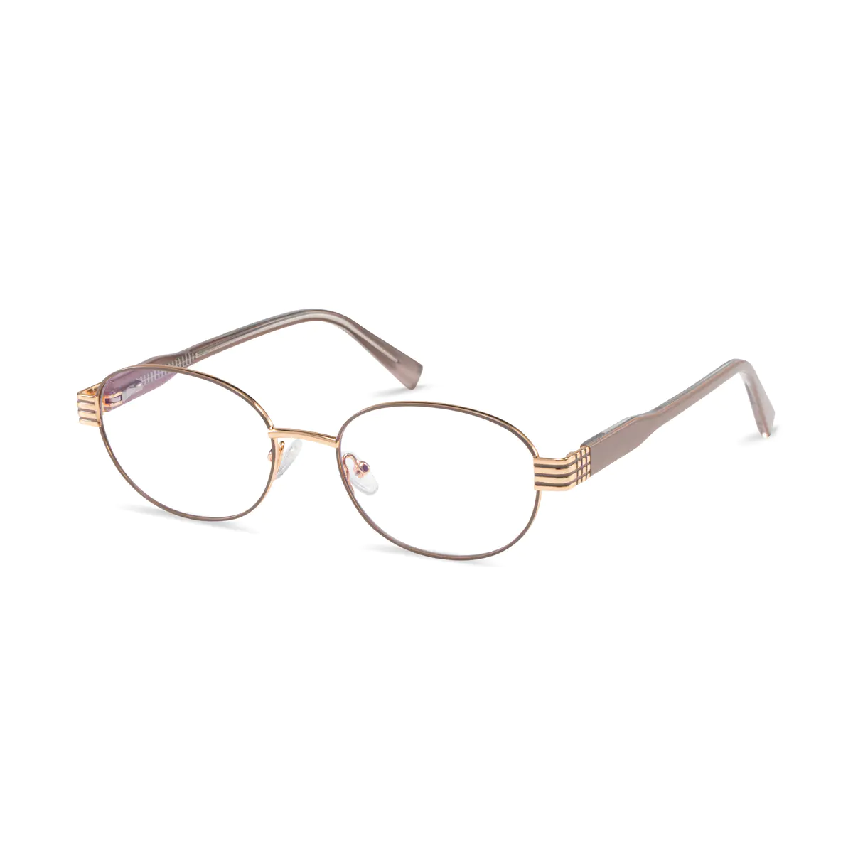 Oval Gold Eyeglasses