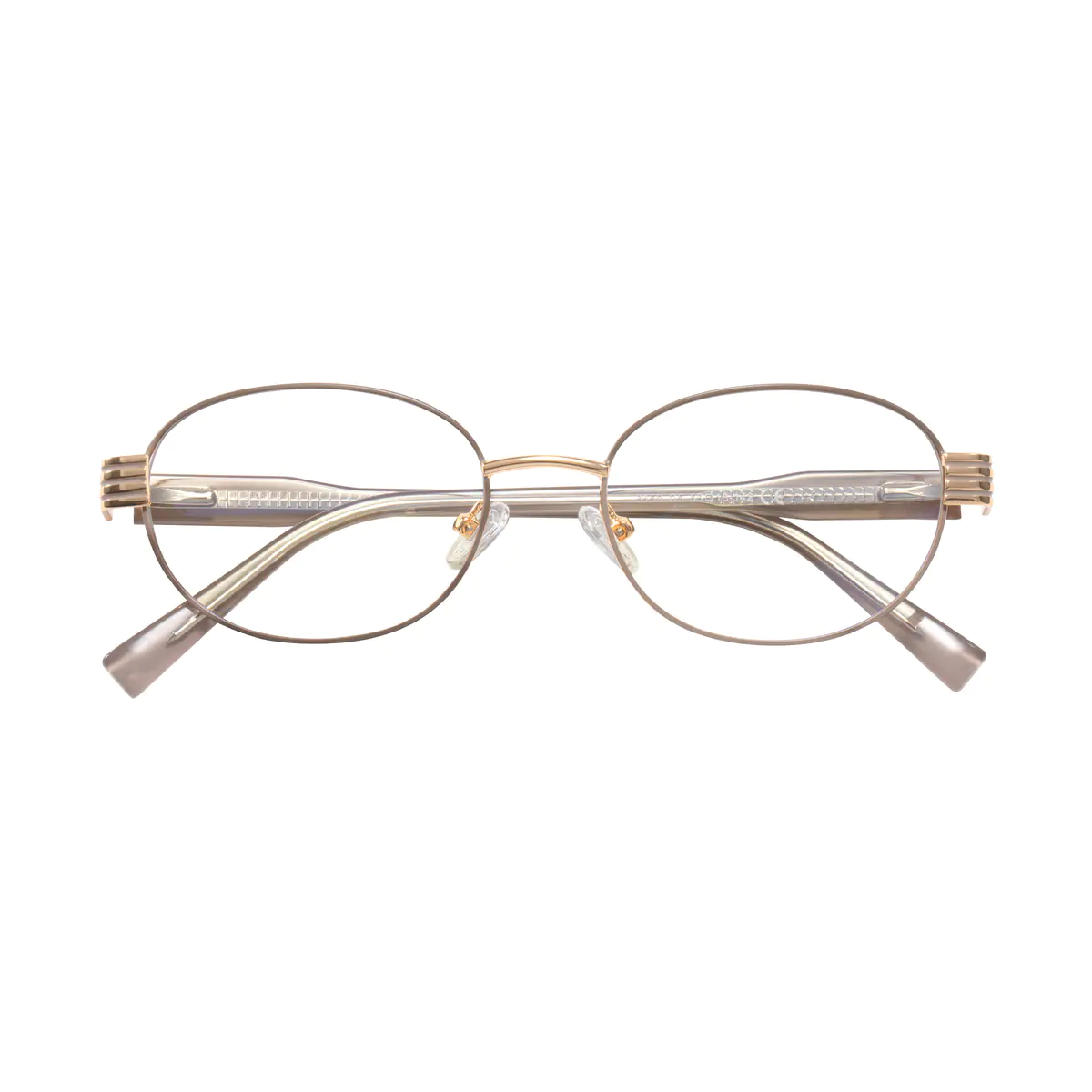 Oval Gold Eyeglasses