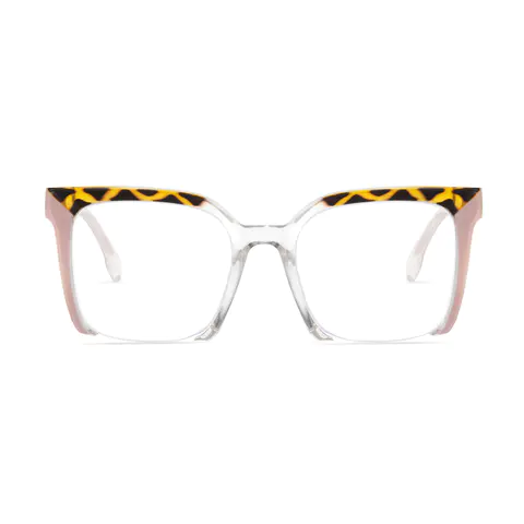 Square Tortoiseshell/Pink Eyeglasses